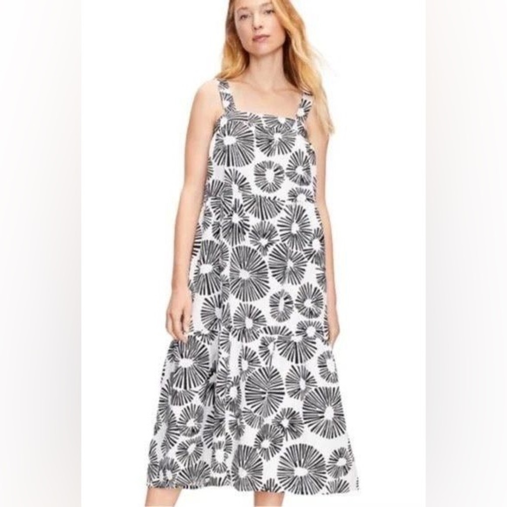 Loft Firework Linen Blend Dress